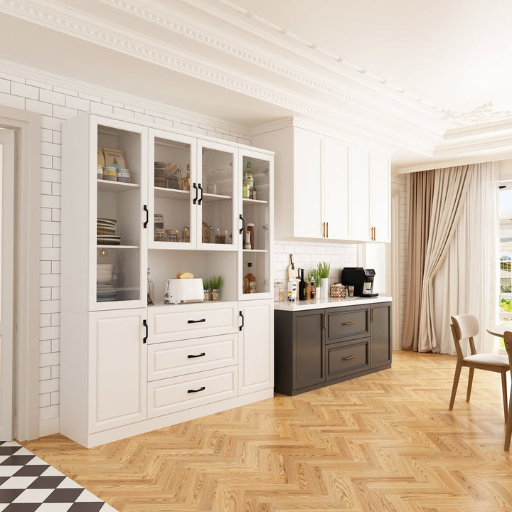 Daiki Tall Crockery Unit | White