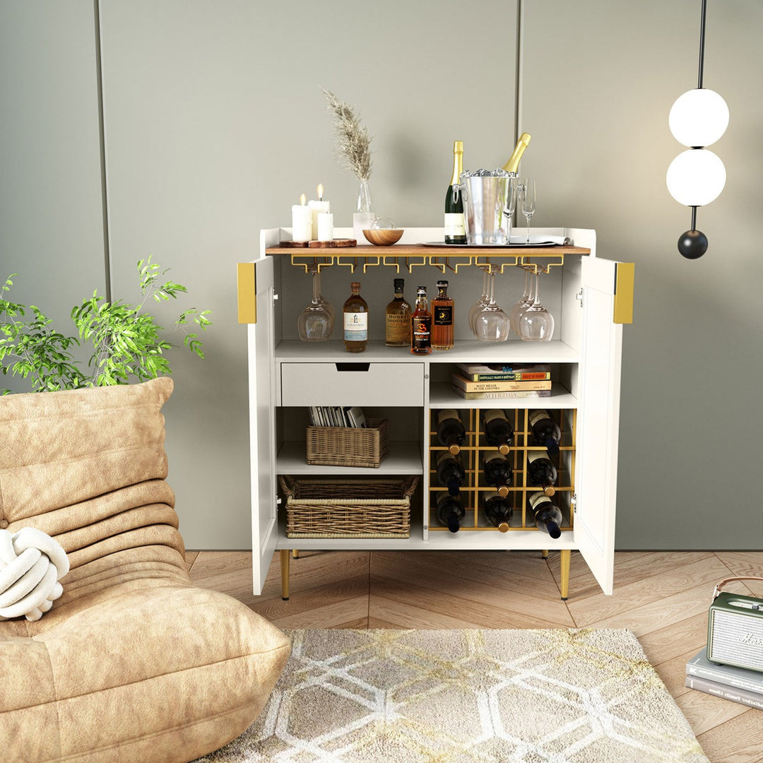 Emi Bar Cabinet | White