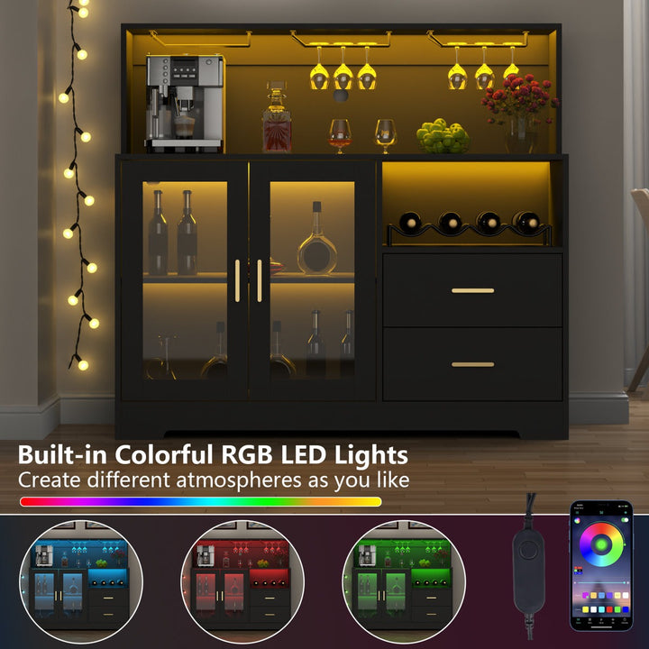 Ayaka Bar Cabinet | Black