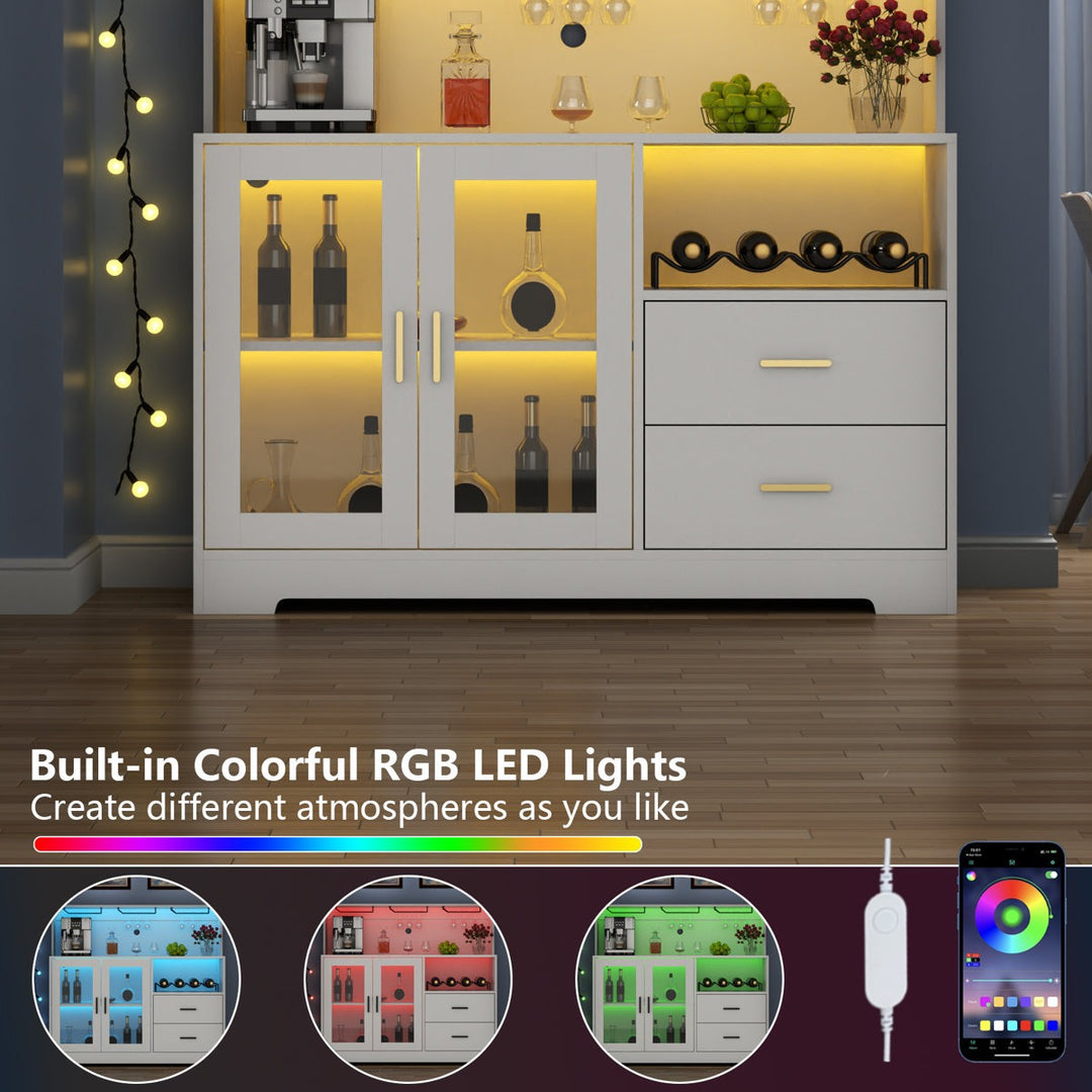 Ayaka Bar Cabinet | White