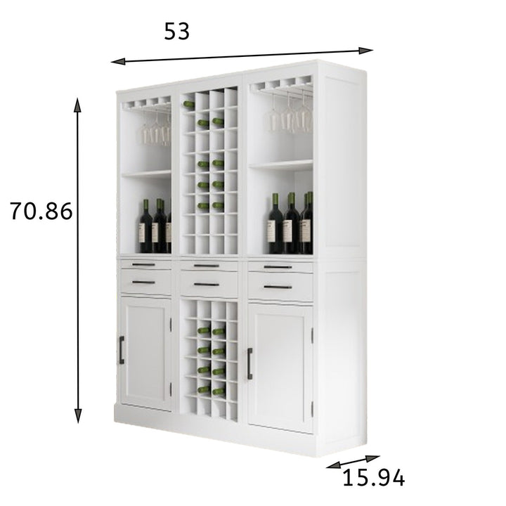 Tian Tall Bar Unit | White
