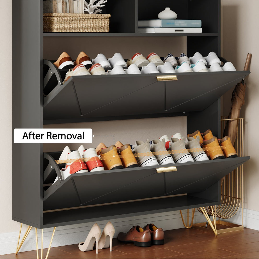 Saoirse  Shoe Rack | Black