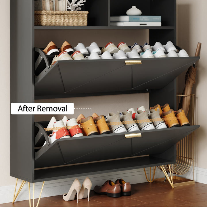 Saoirse  Shoe Rack | Black