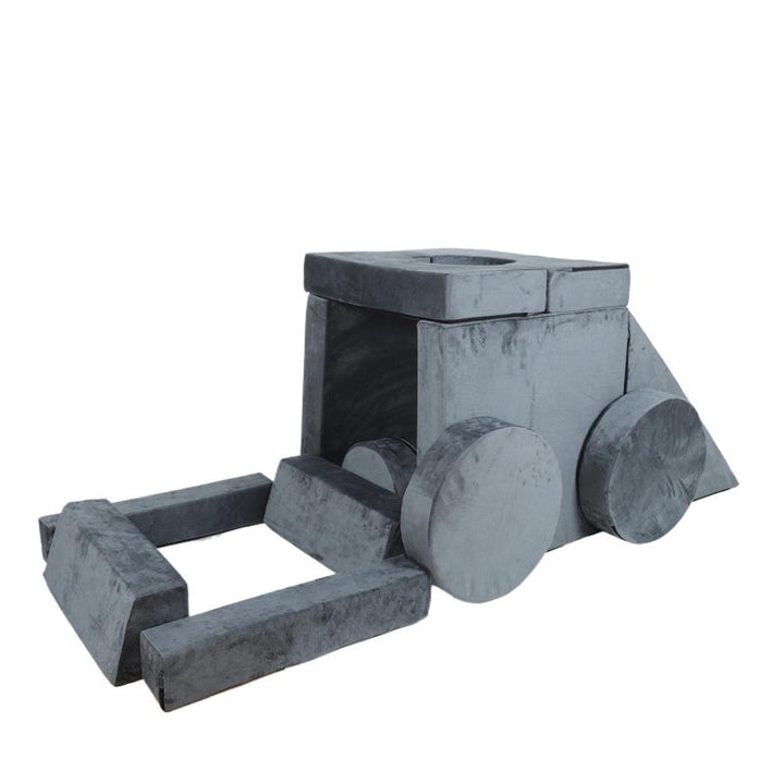Monster Softplay Block Playset 14-Piece Grey