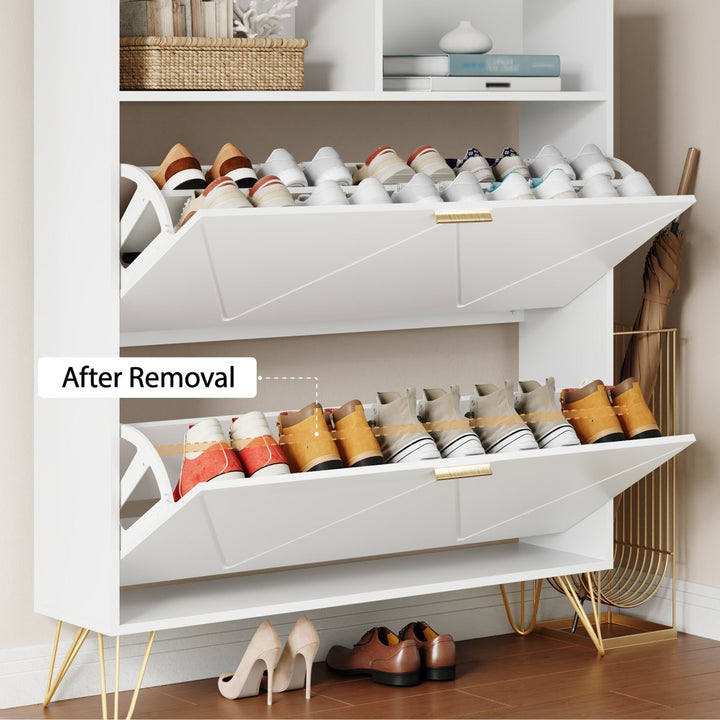 Saoirse  Shoe Rack | White