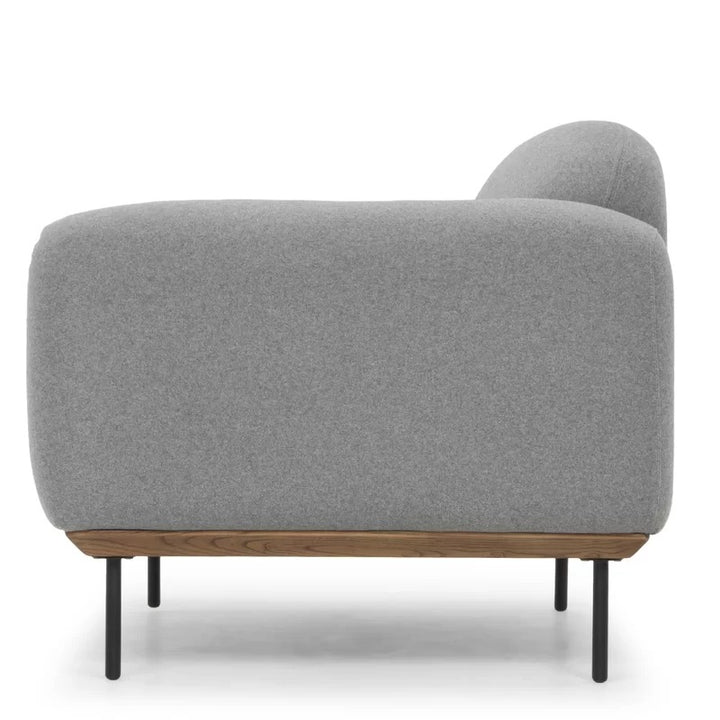 Rivet Sofa | 1 Seater | Grey