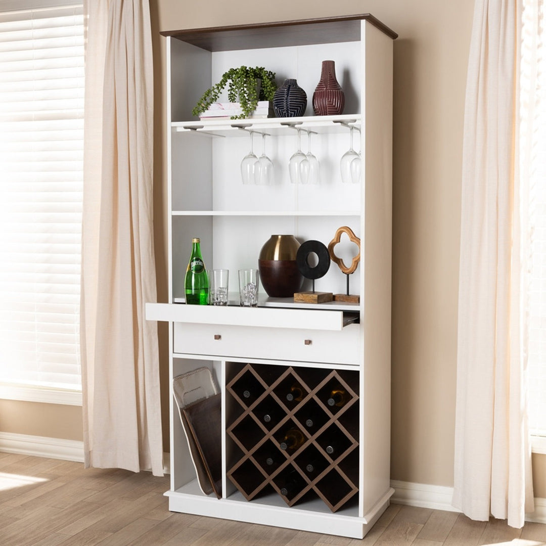 Nisto Tall Bar Unit | White