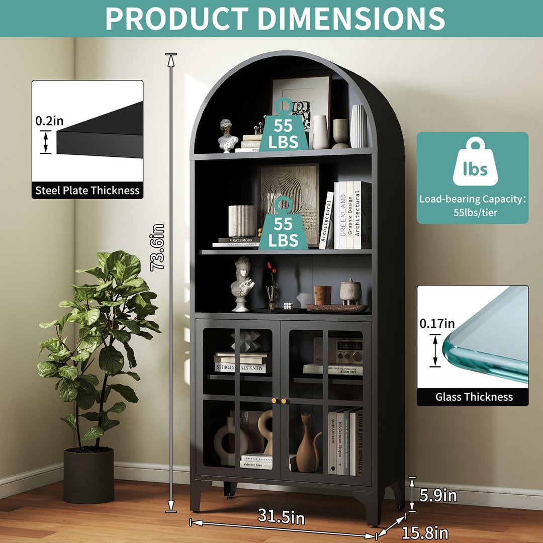 Masuru Tall Crockery Unit | Black