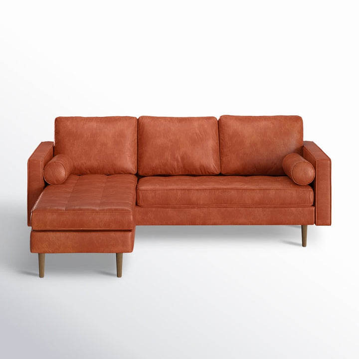Noir L Shape Sofa | Brown | Left Facing