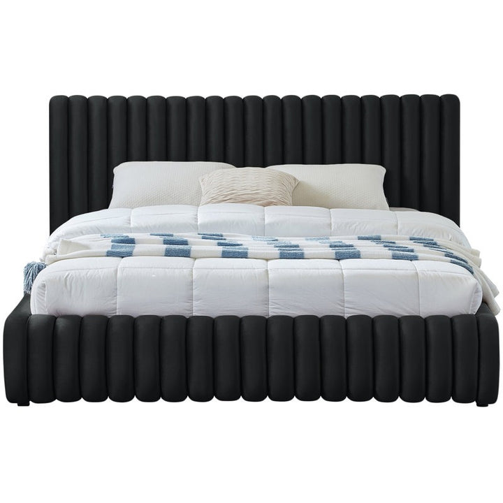 Kuro Bed without Storage | King | Black Fabric