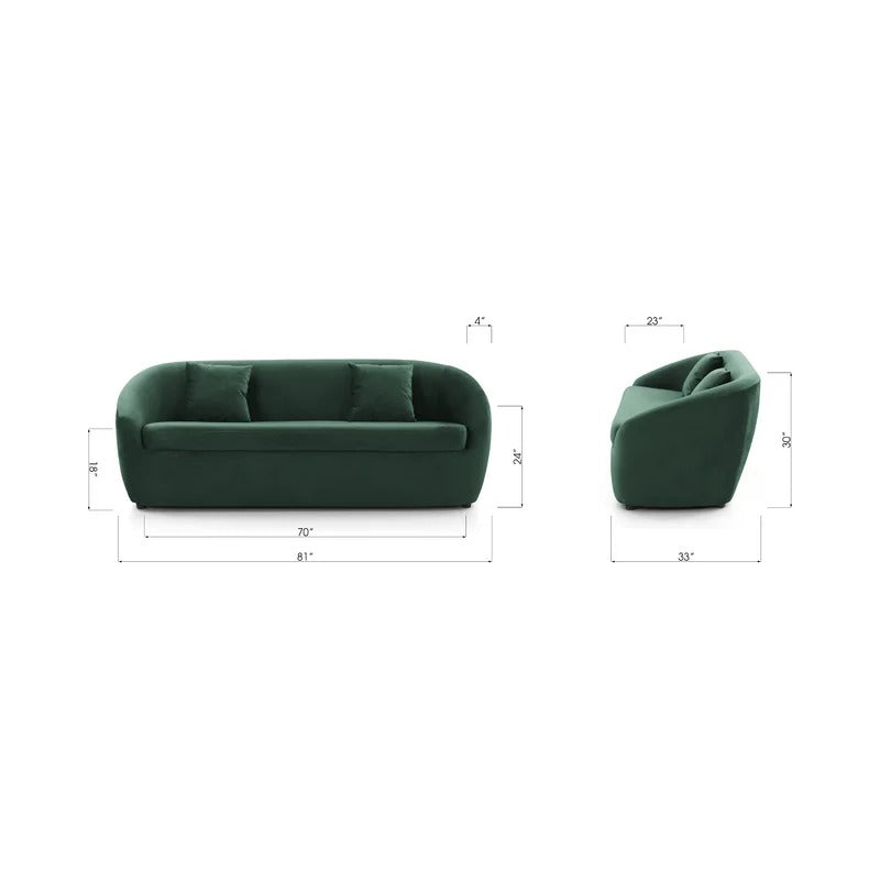 Kaity Sofa | 2 Seater | Emerald Green