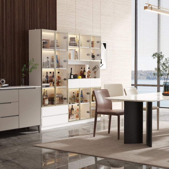 Rento Tall Crockery Unit | White