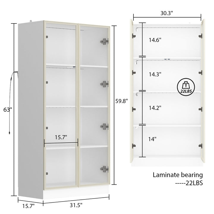 Joco Tall Crockery Unit | White