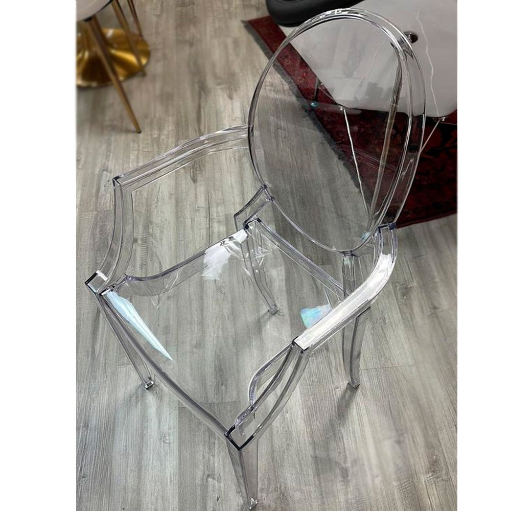 Saskia Arm Acrylic  Chair | Clear