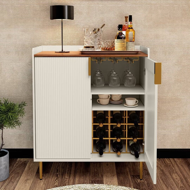 Emi Bar Cabinet | White