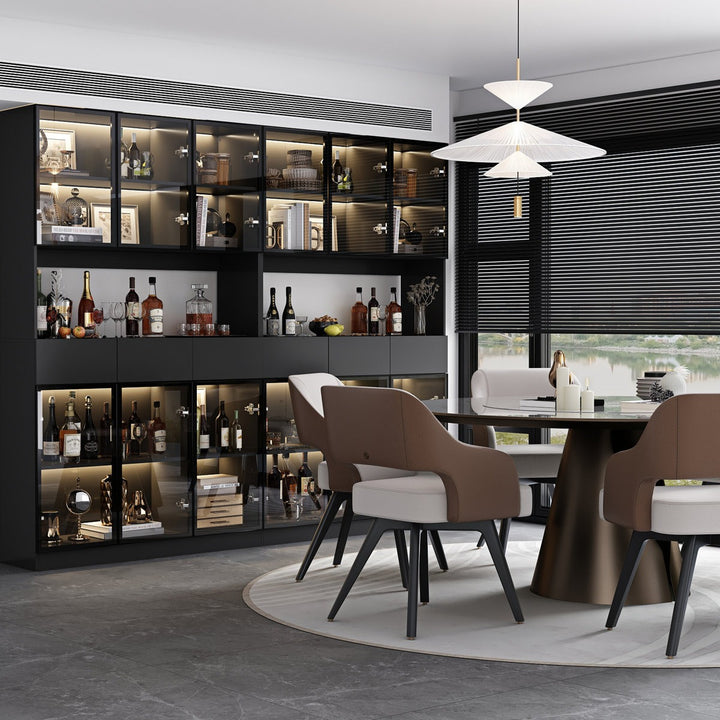 Roco Tall  Crockery Unit | Black