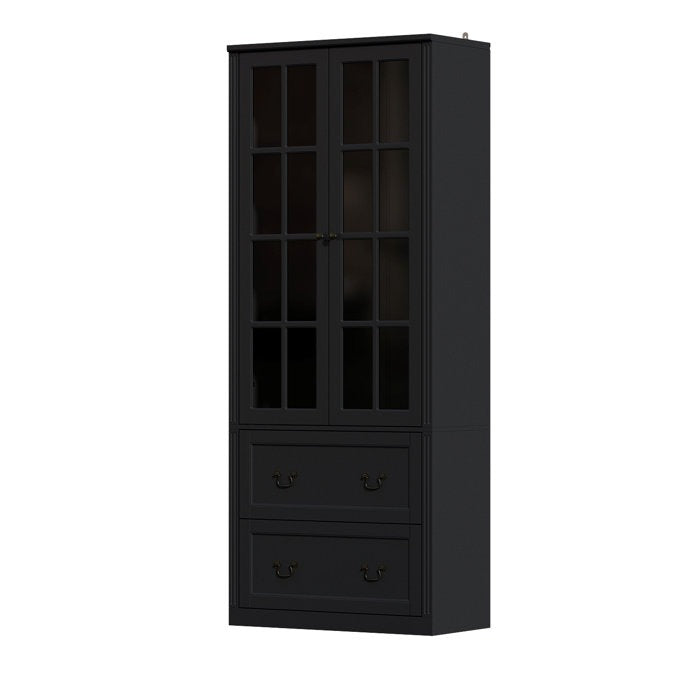 Zojo Tall Crockery Unit | Black