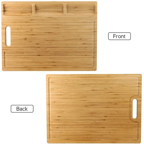 Juice Grooves Chopping Board | Rubberwood | Large