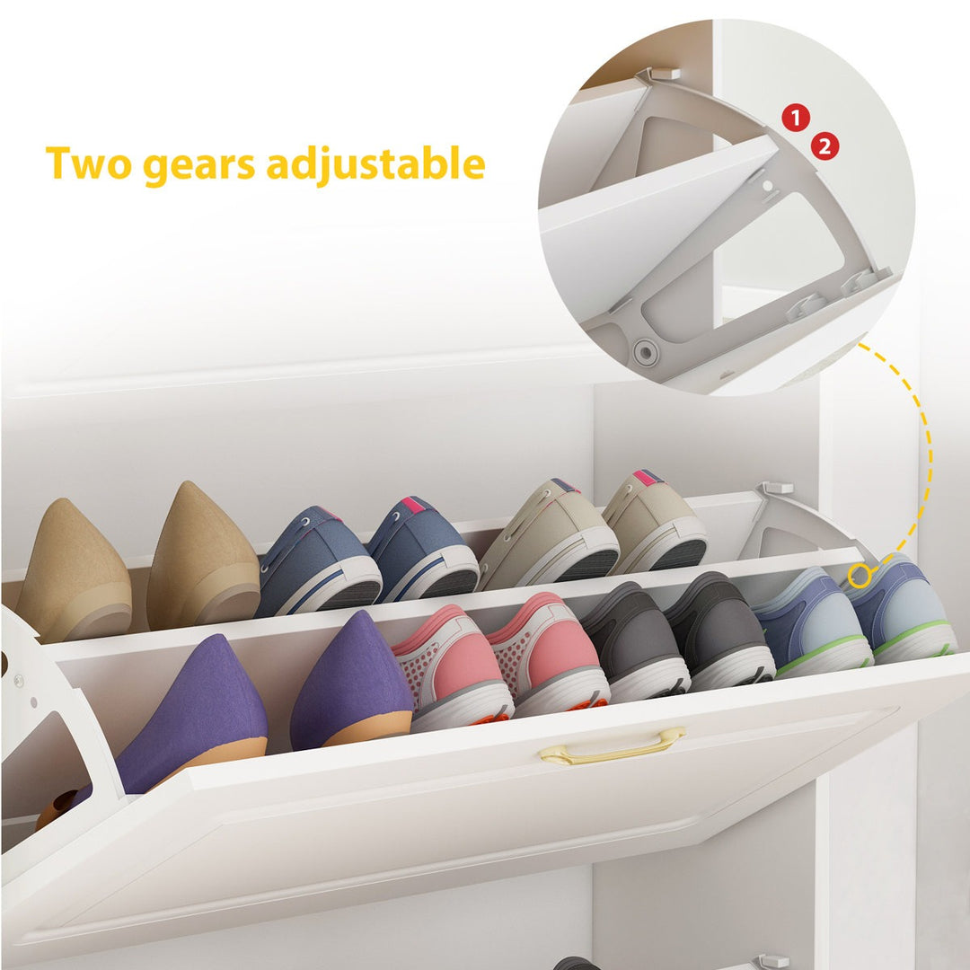 Sontse  Shoe Rack | White