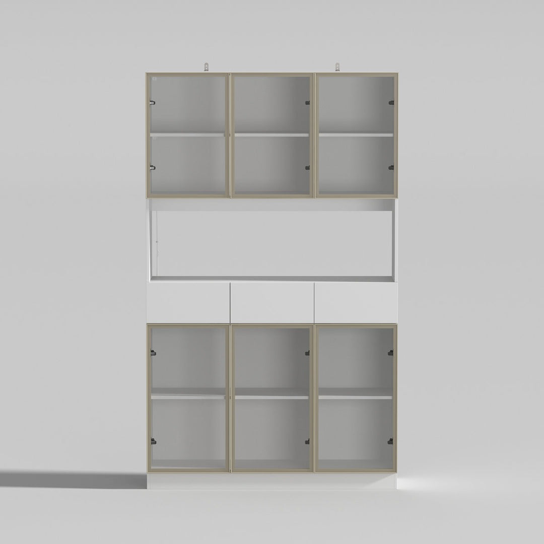 Roco Tall  Crockery Unit | White