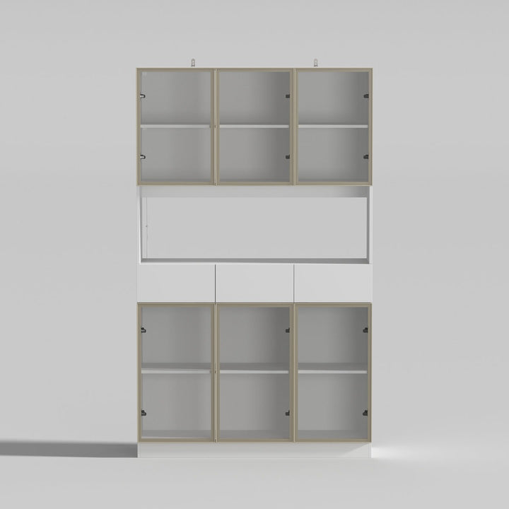 Roco Tall  Crockery Unit | White