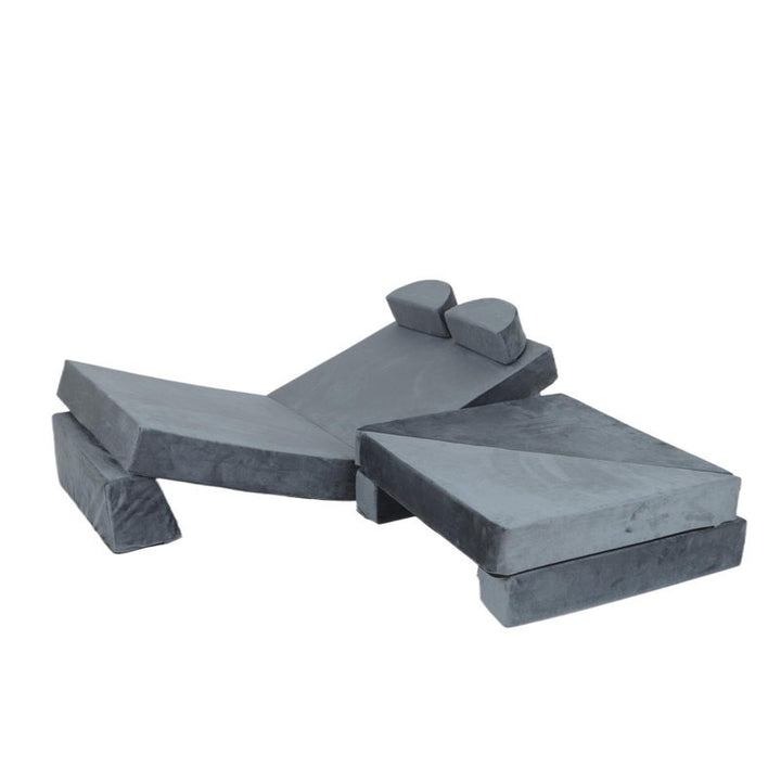 Monster Softplay Block Playset 14-Piece Grey