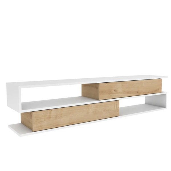 Nathan Tv Stand | White & Beige