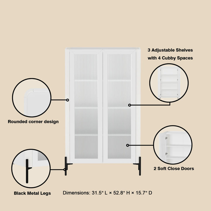 Duty  Tall Crockery Unit | White