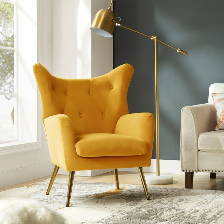 Wing Lounge Chair | Yellow