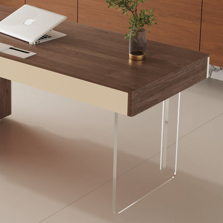 Sang Boss Table|  Brown & White