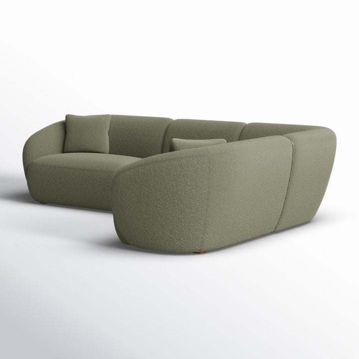 Texido L-Shape Sofa | Green | Right Facing