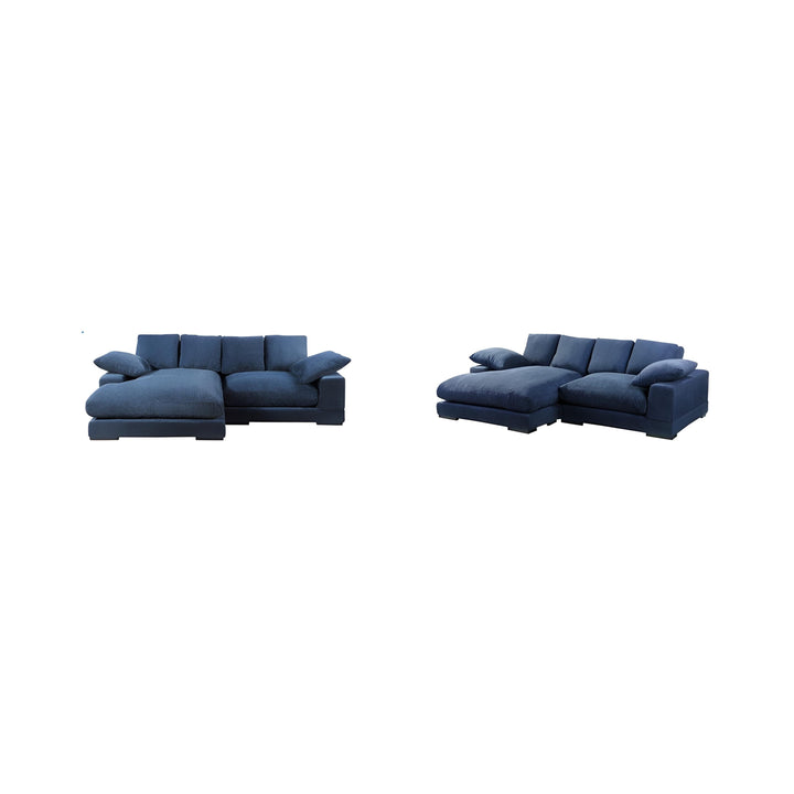 Opulence L-Shape Sofa | Blue | Right Facing