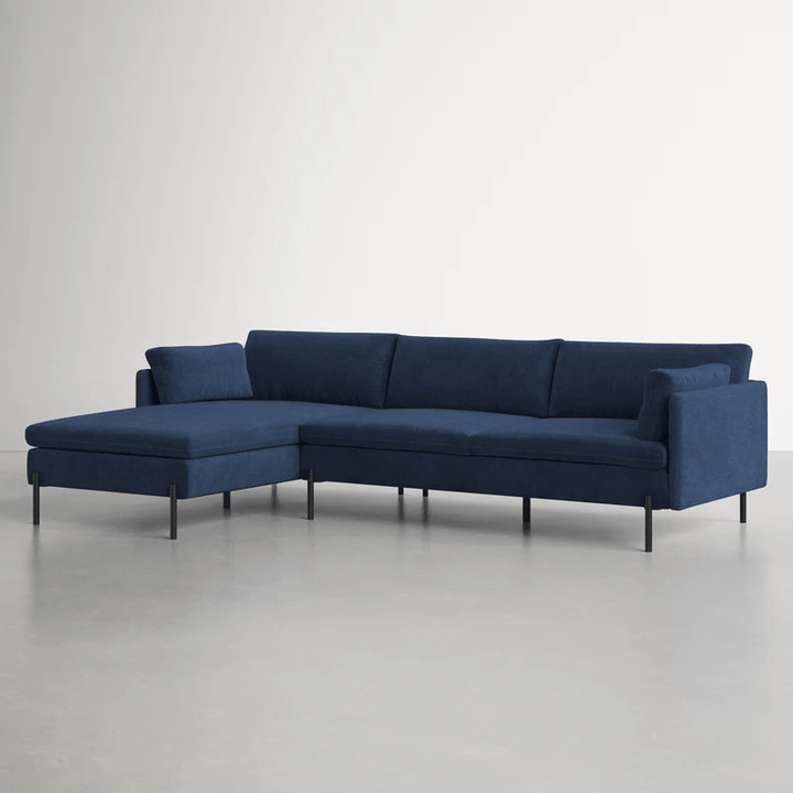 Union L Shape Sofa | Blue | Facing Left