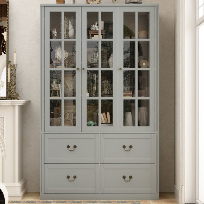 Haruto Tall Crockery Unit | Gray