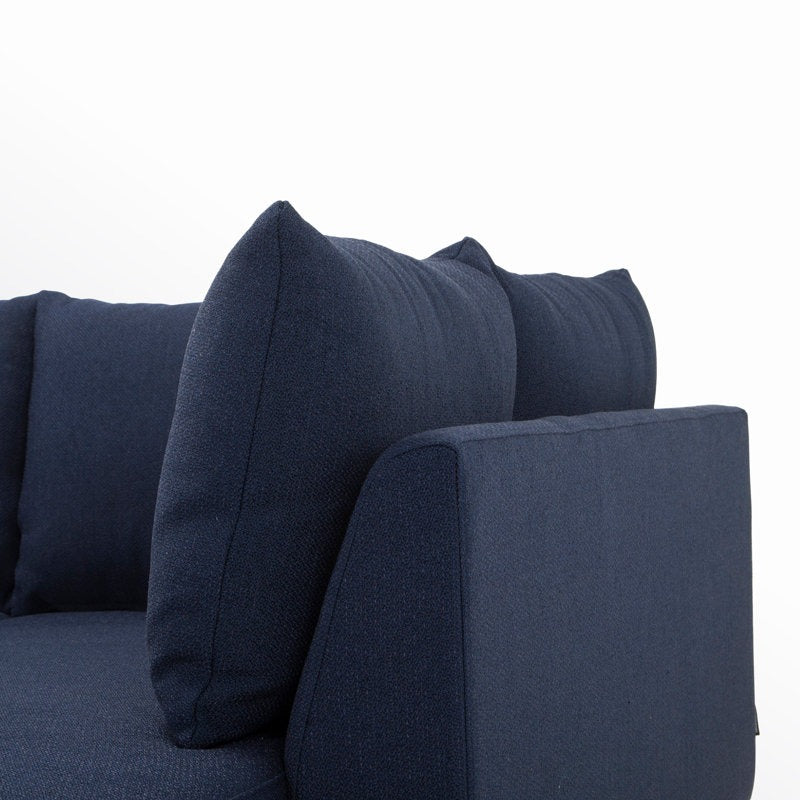 Aura L-Shape Sofa | Navy | Right Facing
