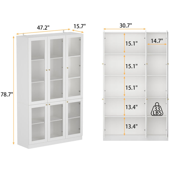 Tomo Tall Crockery Unit | White