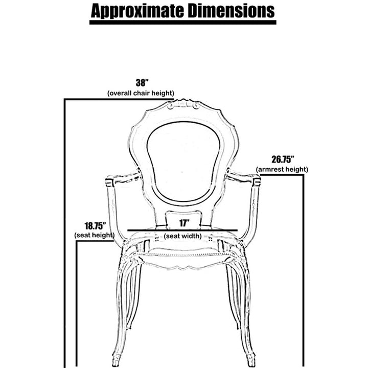 Aera Arm Acrylic  Chair | Clear