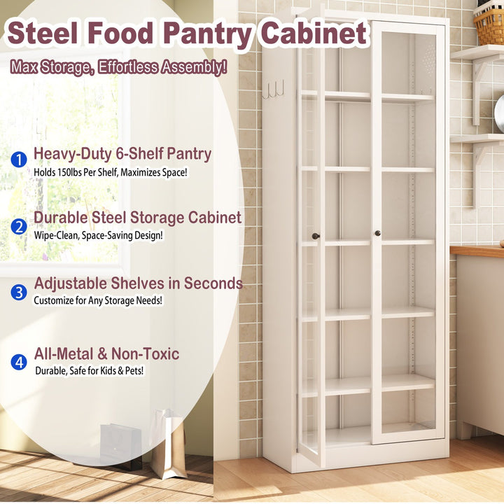 Kenta Tall Crockery Unit | White