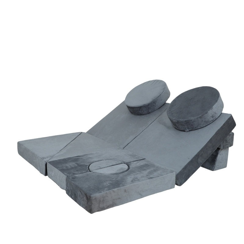 Monster Softplay Block Playset 14-Piece Grey
