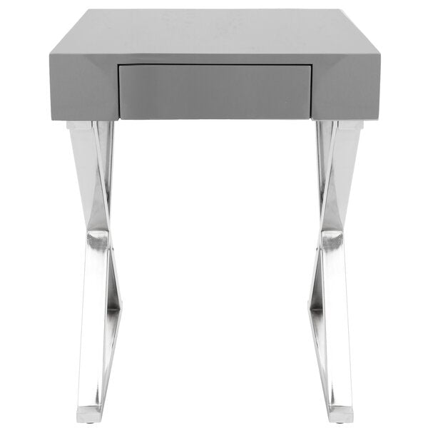 X End Table | Grey