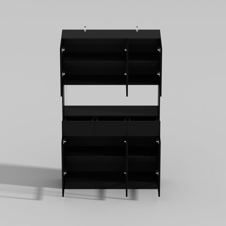 Roco Tall  Crockery Unit | Black