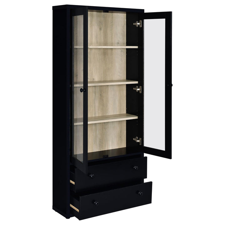Heno Tall  Crockery Unit | Black