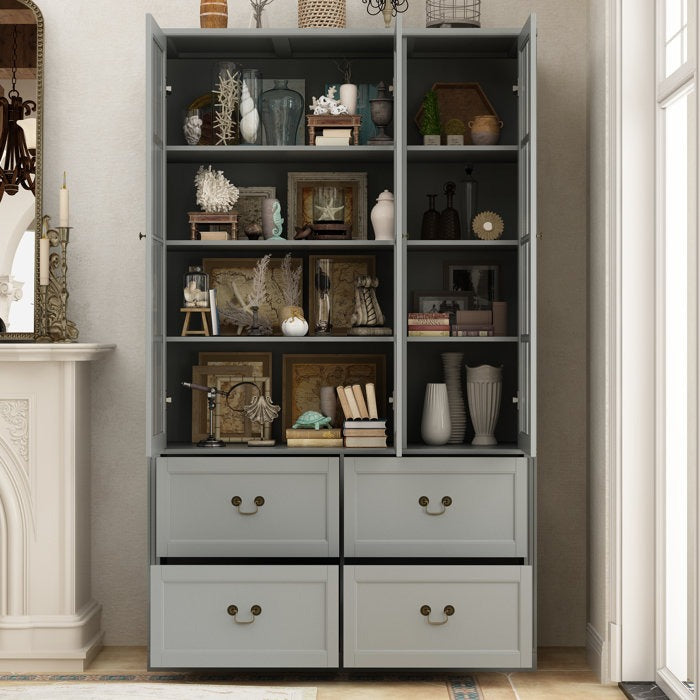 Haruto Tall Crockery Unit | Gray