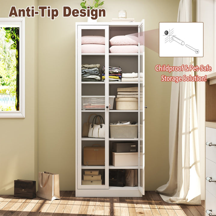 Kenta Tall Crockery Unit | White