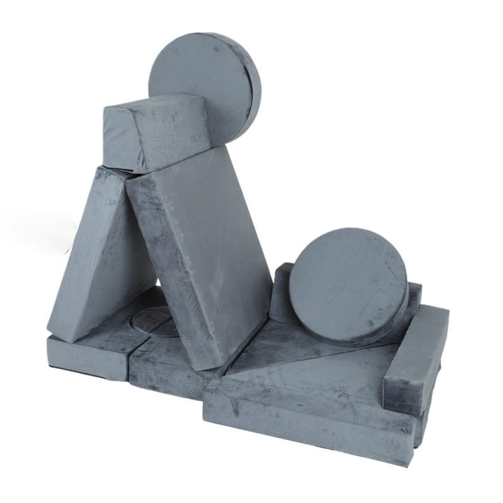 Monster Softplay Block Playset 14-Piece Grey