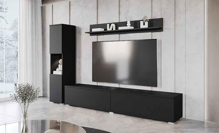 Oxy TV Units Set | Matt Black