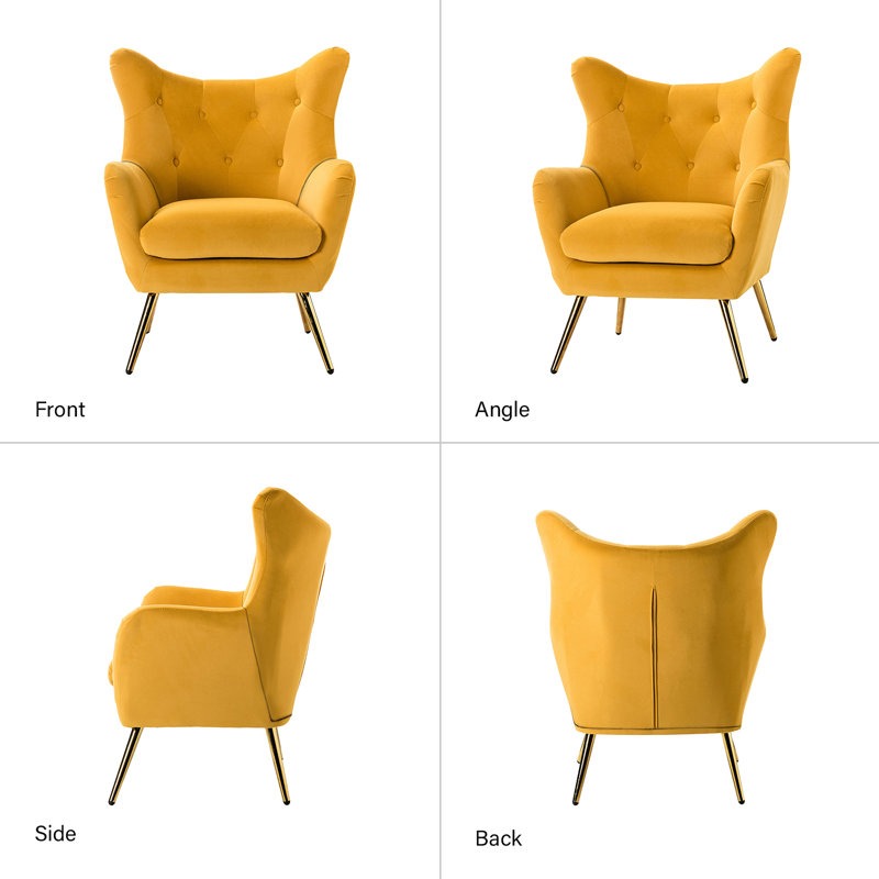 Wing Lounge Chair | Yellow