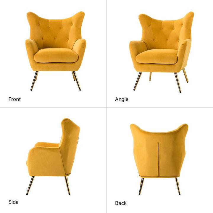 Wing Lounge Chair | Yellow