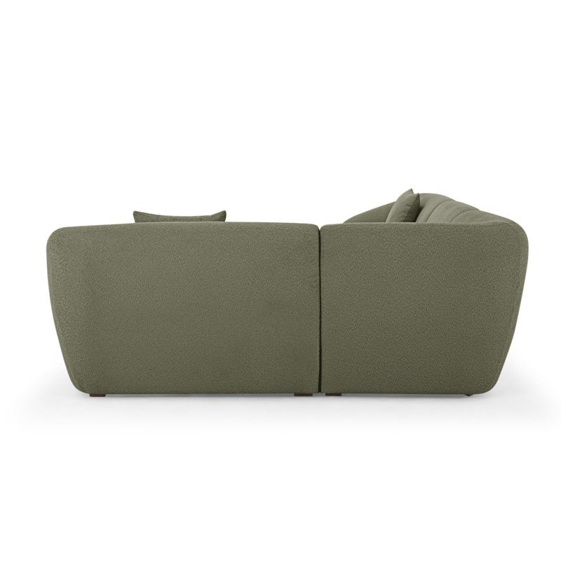 Texido L-Shape Sofa | Green | Right Facing