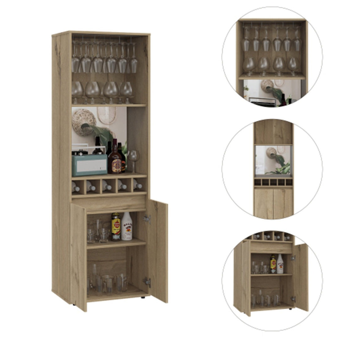 Haruka Tall Bar Unit | Natural